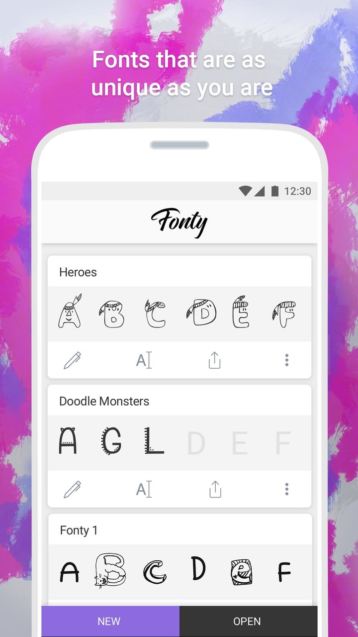 Fonty - Draw and Make Fonts Screenshot1