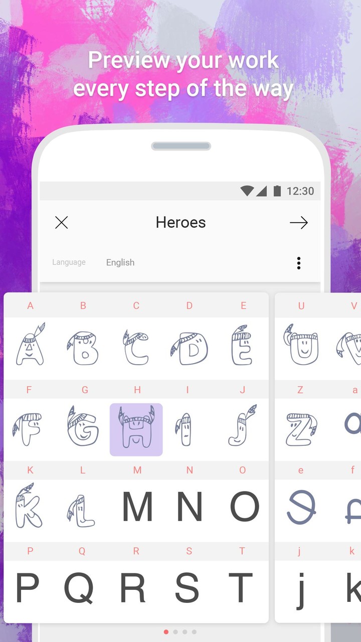 Fonty - Draw and Make Fonts Screenshot2