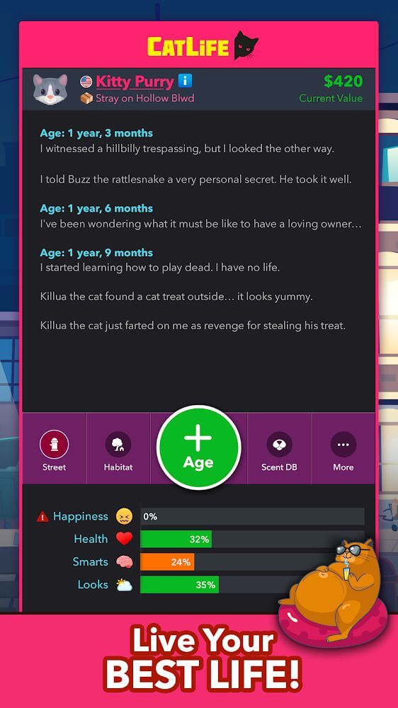 CatLife: BitLife Cats Mod Screenshot4