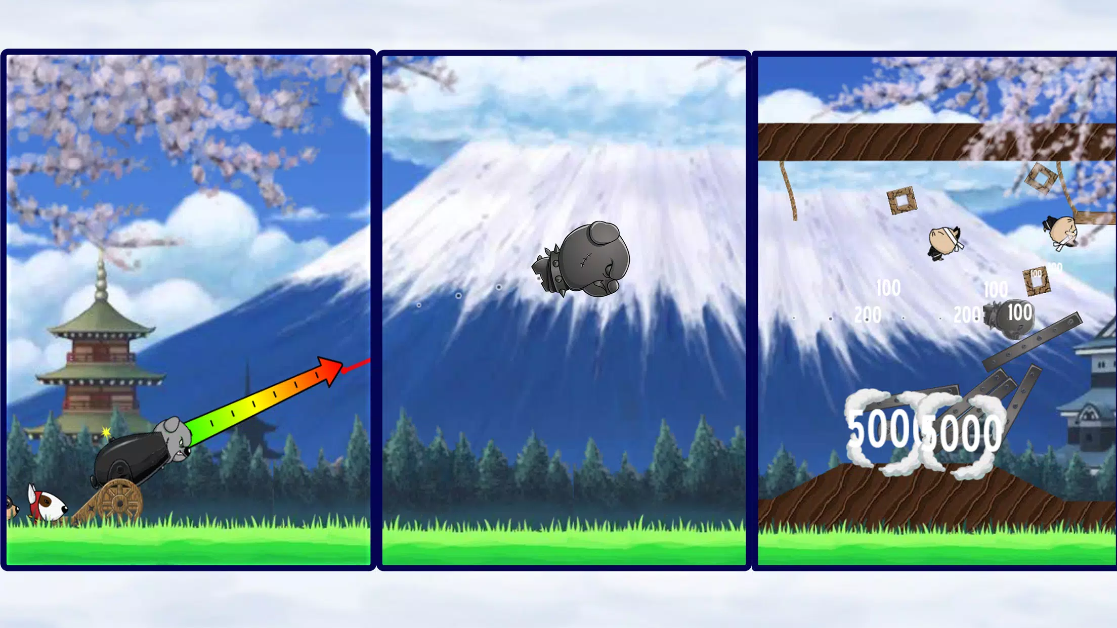 Ninja Dogs 2 Slingshot Shooter Screenshot1