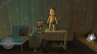 Scary baby in Pink house 3D Screenshot4