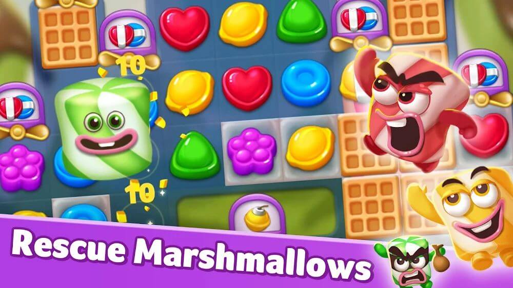 Lollipop & Marshmallow Match3 Mod Screenshot3