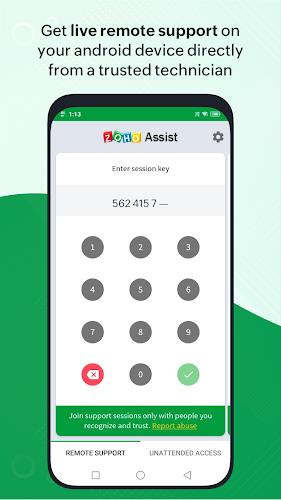 Customer App - Zoho Assist Screenshot1