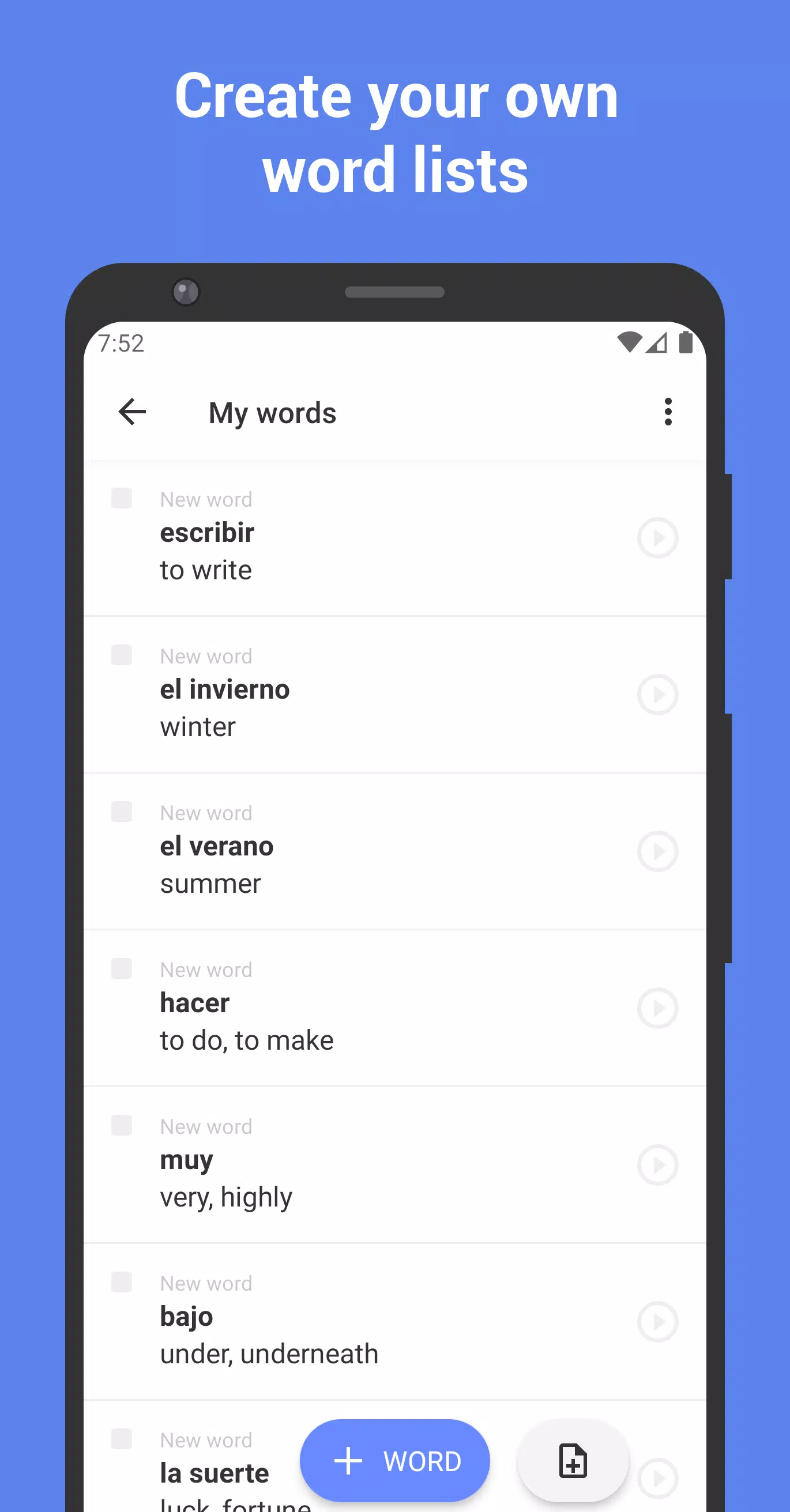 Learn Spanish with flashcards! Screenshot3