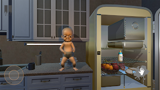 Scary baby in Pink house 3D Screenshot3