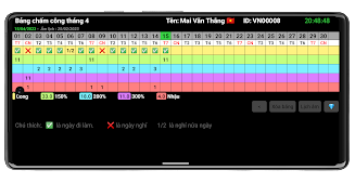 Bảng chấm công (siêu nhẹ) Screenshot1