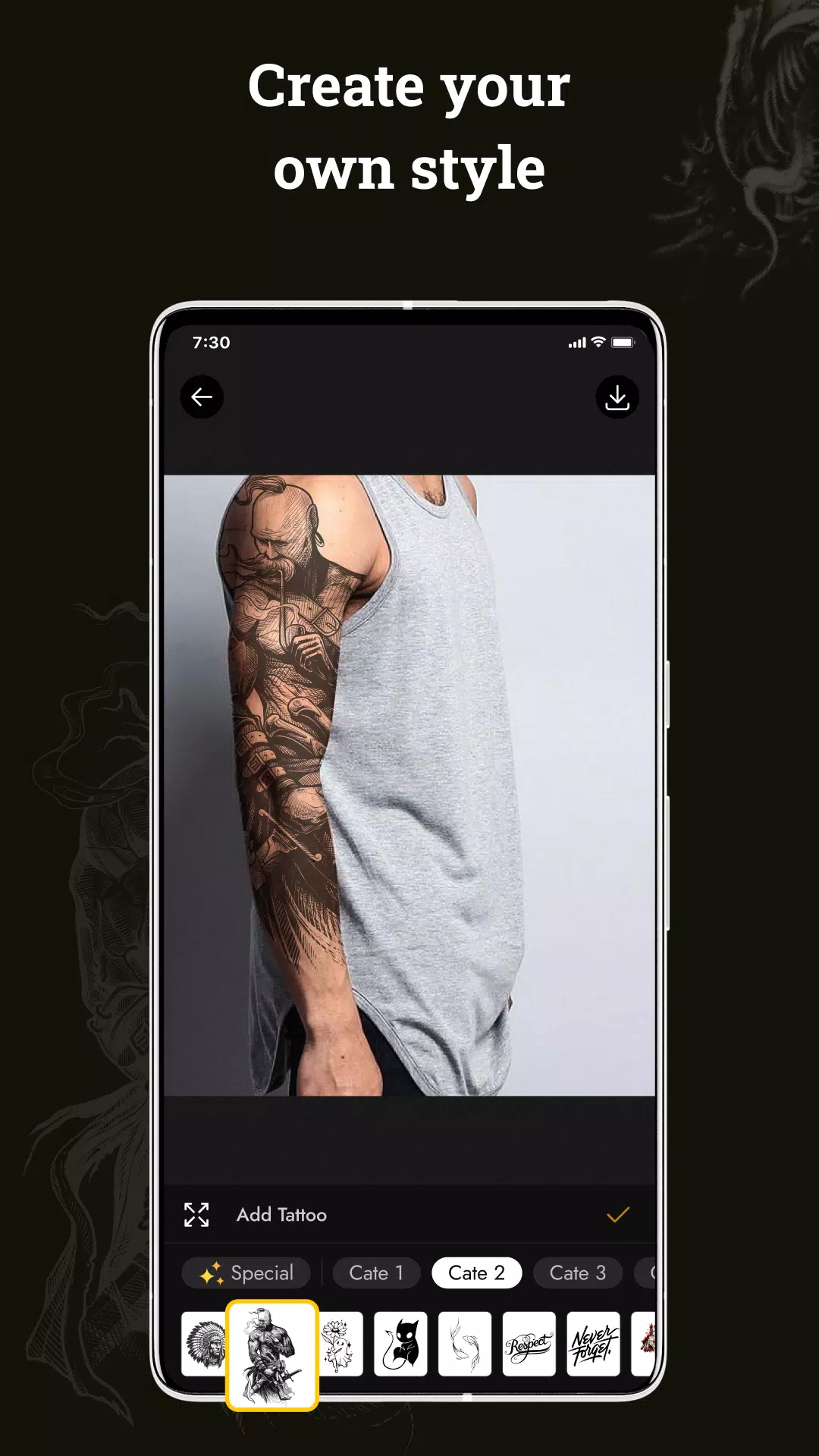 Tattoo Maker - Tattoo design Screenshot4