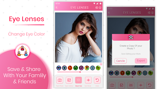 Eye Lenses : Eye Color Changer Screenshot1