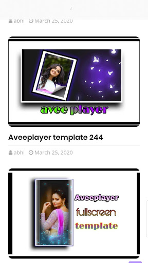 Templates for Avee Player Screenshot1