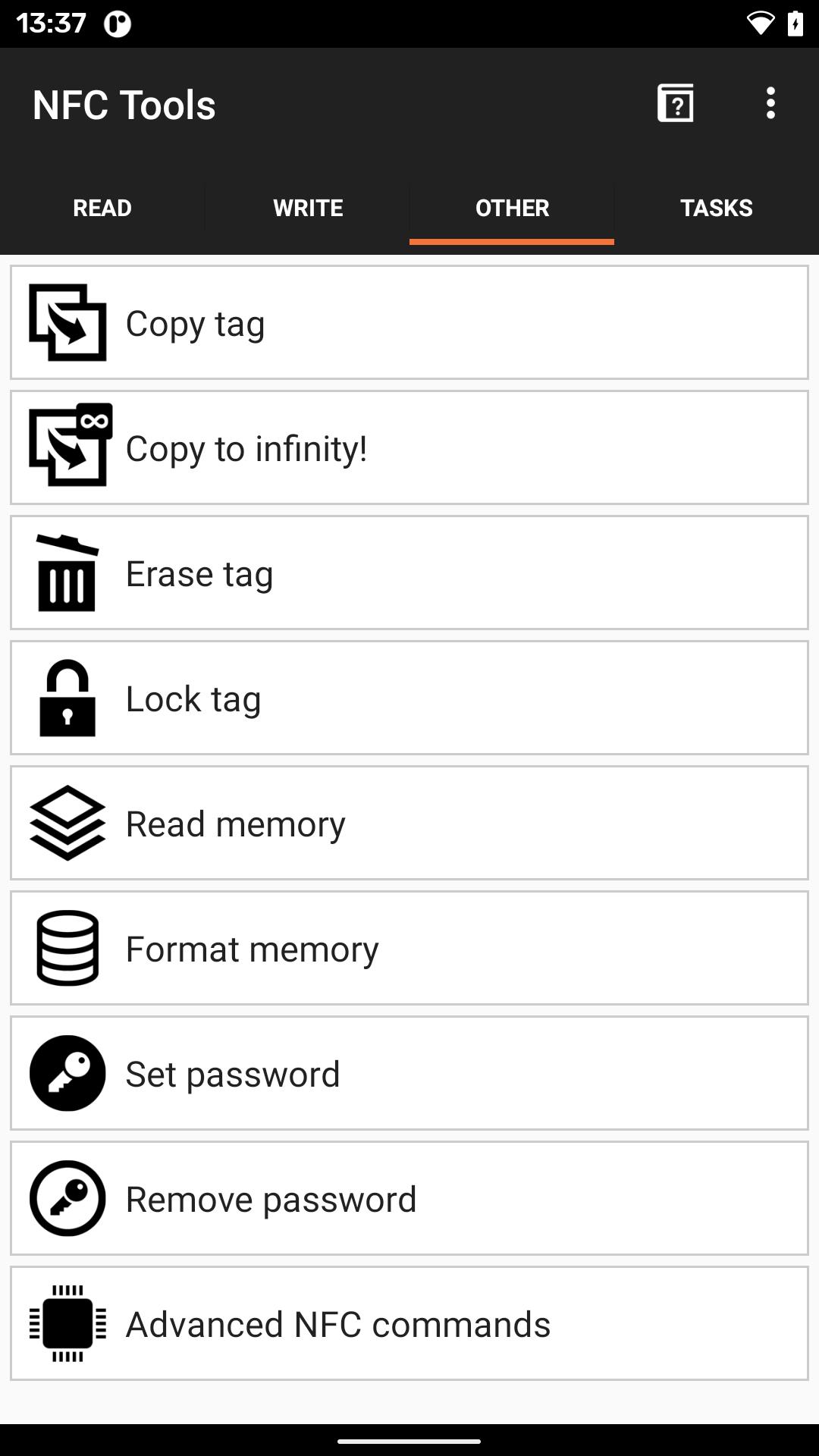 NFC Tools Screenshot5