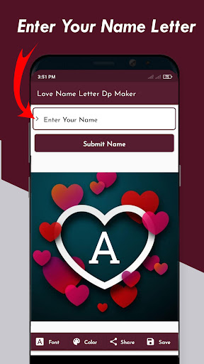 Love Name Letter DP Maker 2023 Screenshot4