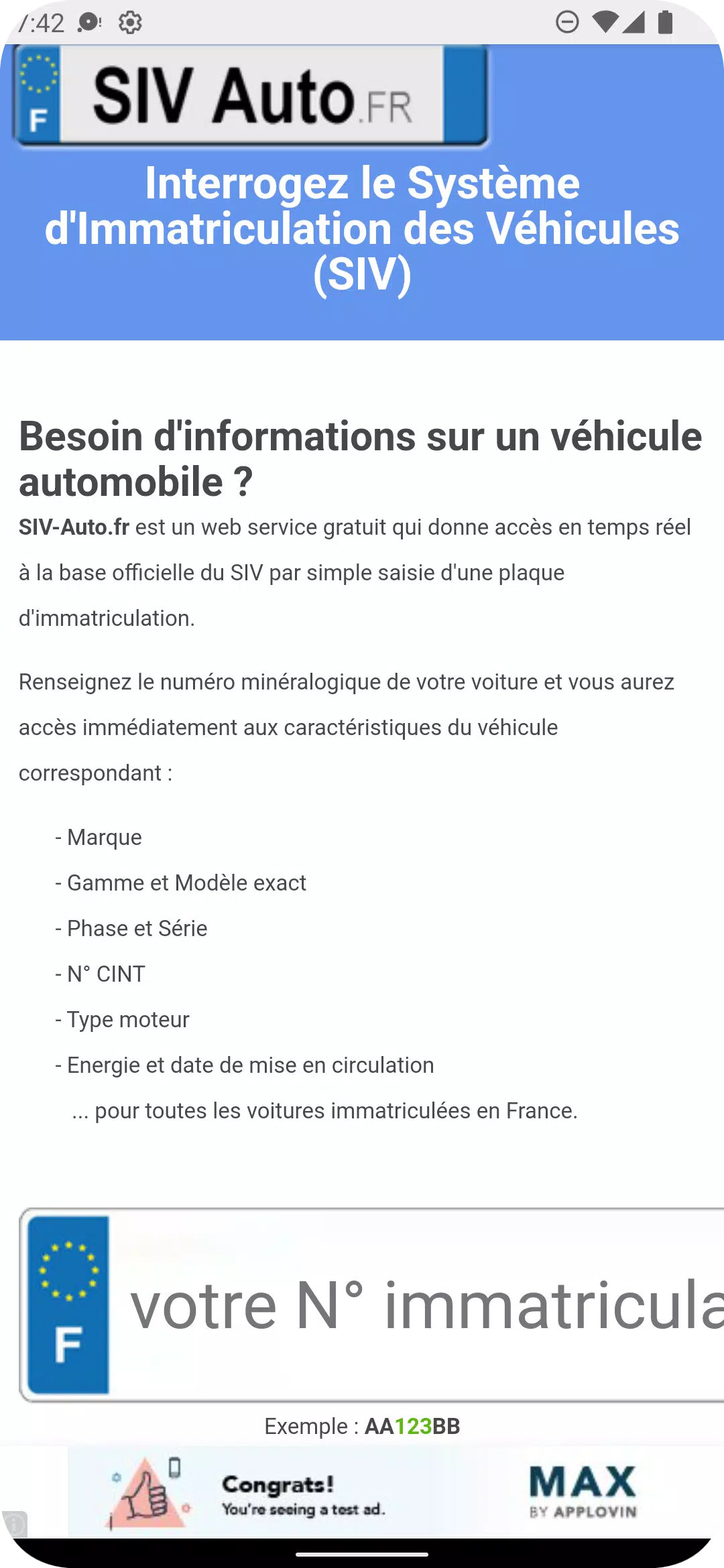 Historique Voiture Screenshot3