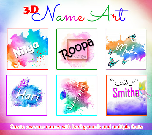 3d Name Art Photo Editor - Focus n Filters Screenshot1