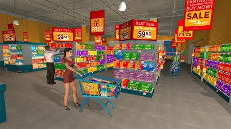 Supermarket Shopping Games 3D Screenshot1