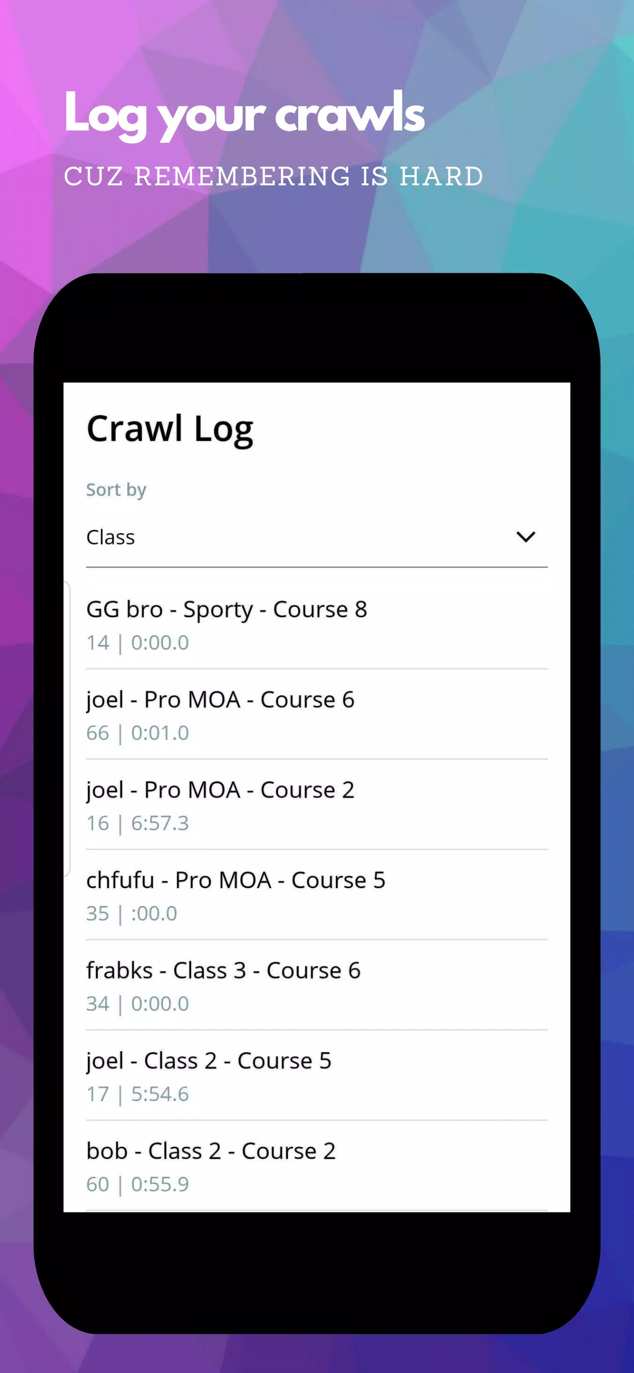 RC Crawl Scorekeeper Screenshot4