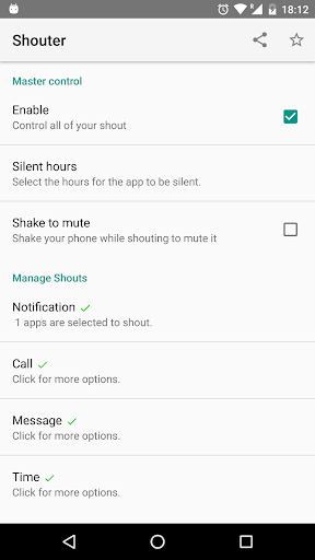 Notification Reader: Shouter Screenshot1