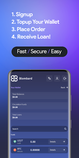 Blombard Crypto Loans Screenshot2