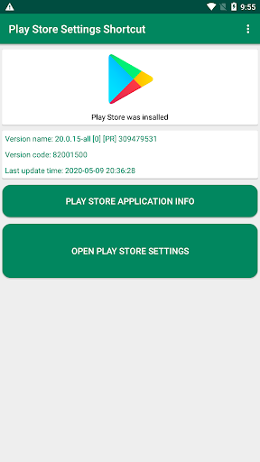 Play Store Settings Shortcut Screenshot1