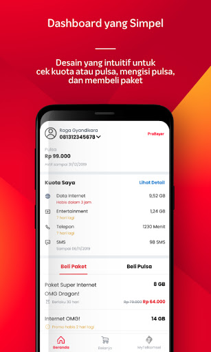 MyTelkomsel Lite – Mudah Cek Kuota & Beli Paket Screenshot2