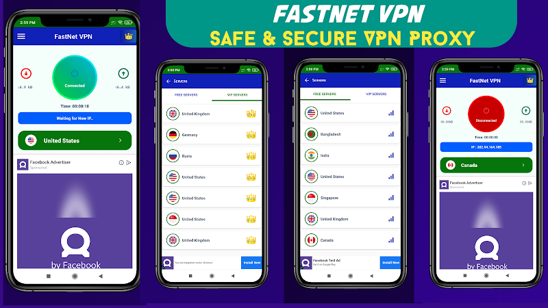 FastNet VPN : Secure VPN Proxy Screenshot1