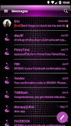 SMS Messages Dusk Pink Theme Screenshot3