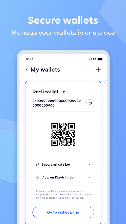 Kaikas Mobile Crypto Wallet Screenshot2