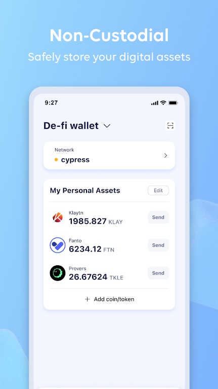 Kaikas Mobile Crypto Wallet Screenshot3