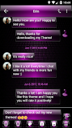 SMS Messages Dusk Pink Theme Screenshot2