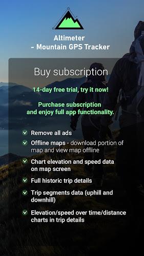 Altimeter Mountain GPS Tracker Screenshot2