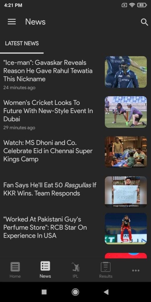 NDTV Cricket Screenshot5