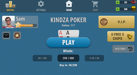 Kindza Poker Texas Holdem Screenshot1