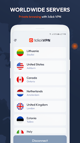 1clickVPN - VPN for Android Screenshot3