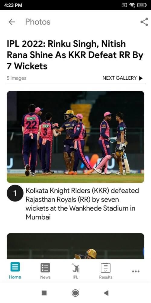 NDTV Cricket Screenshot6