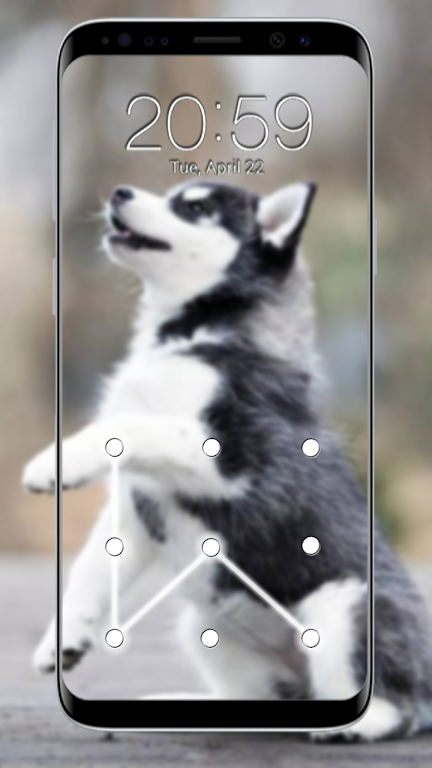 Puppy Dog Pattern Lock Screen Screenshot3