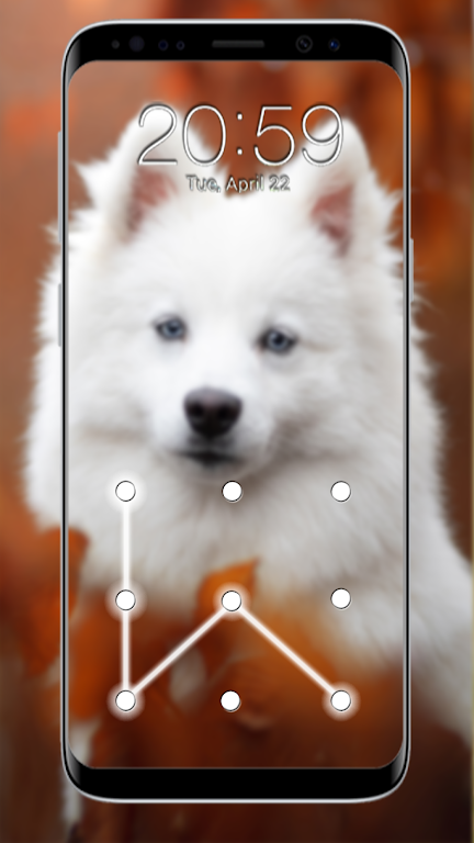 Puppy Dog Pattern Lock Screen Screenshot1