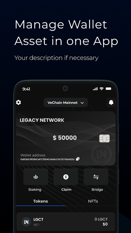 Legacy Wallet Screenshot1