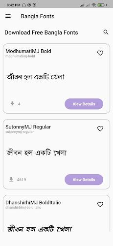 Bangla Fonts Screenshot1