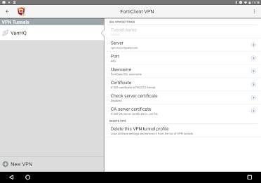 FortiClient VPN Screenshot11