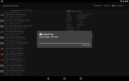 VPN Servers for OpenVPN Screenshot10