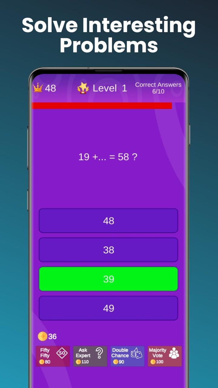 Math Quiz: Brain Training Game Screenshot2