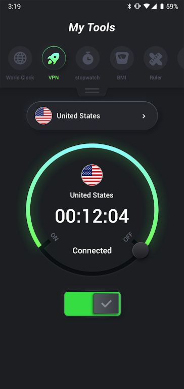 My Tool - Compass, Timer & VPN Screenshot2