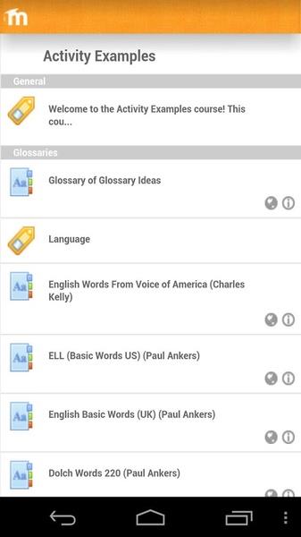 Moodle Mobile Screenshot1