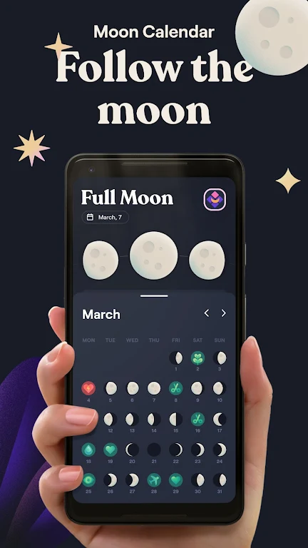 Moonly: Moon Phases & Calendar Screenshot24