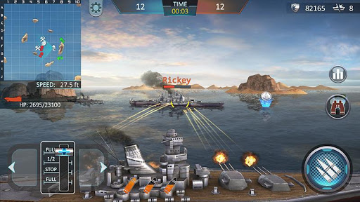 Kapal perang menyerang 3D Screenshot1