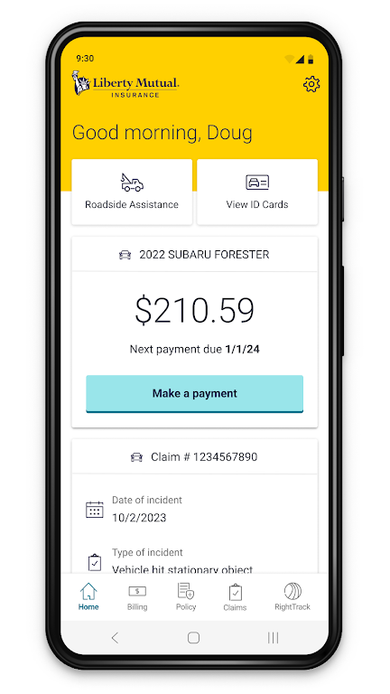 Liberty Mutual Mobile Screenshot1