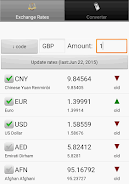 Exchange rate. All currencies Screenshot1