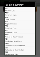 Exchange rate. All currencies Screenshot4