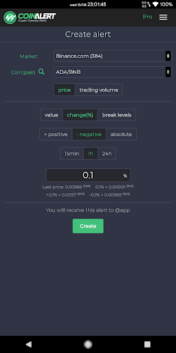 Coinalert me Screenshot1