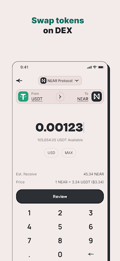 NEAR Crypto wallet HERE Screenshot1