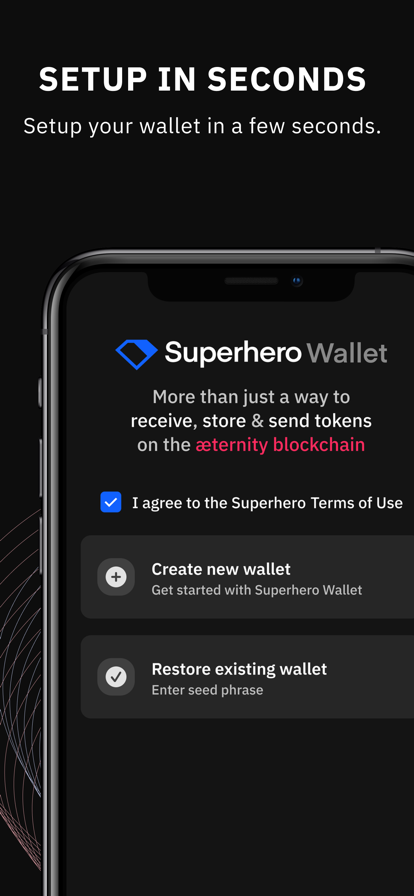 Superhero Wallet Screenshot1